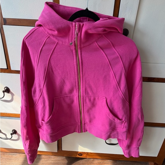lululemon athletica Sweaters - lululemon athletica Hot Pink Zip Hoodie Vest